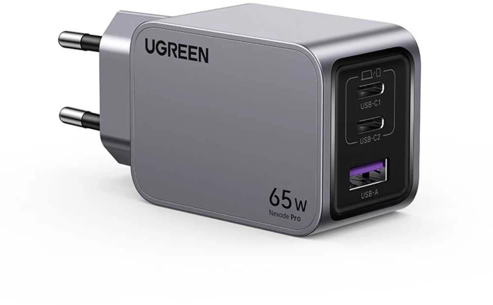 UGREEN „Nexode Pro“ 65W 3 prievadų GaN mini greitasis įkroviklis