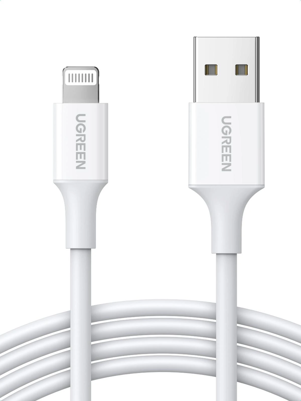 UGREEN nikeliuotas USB - Lightning laidas MFi 1m