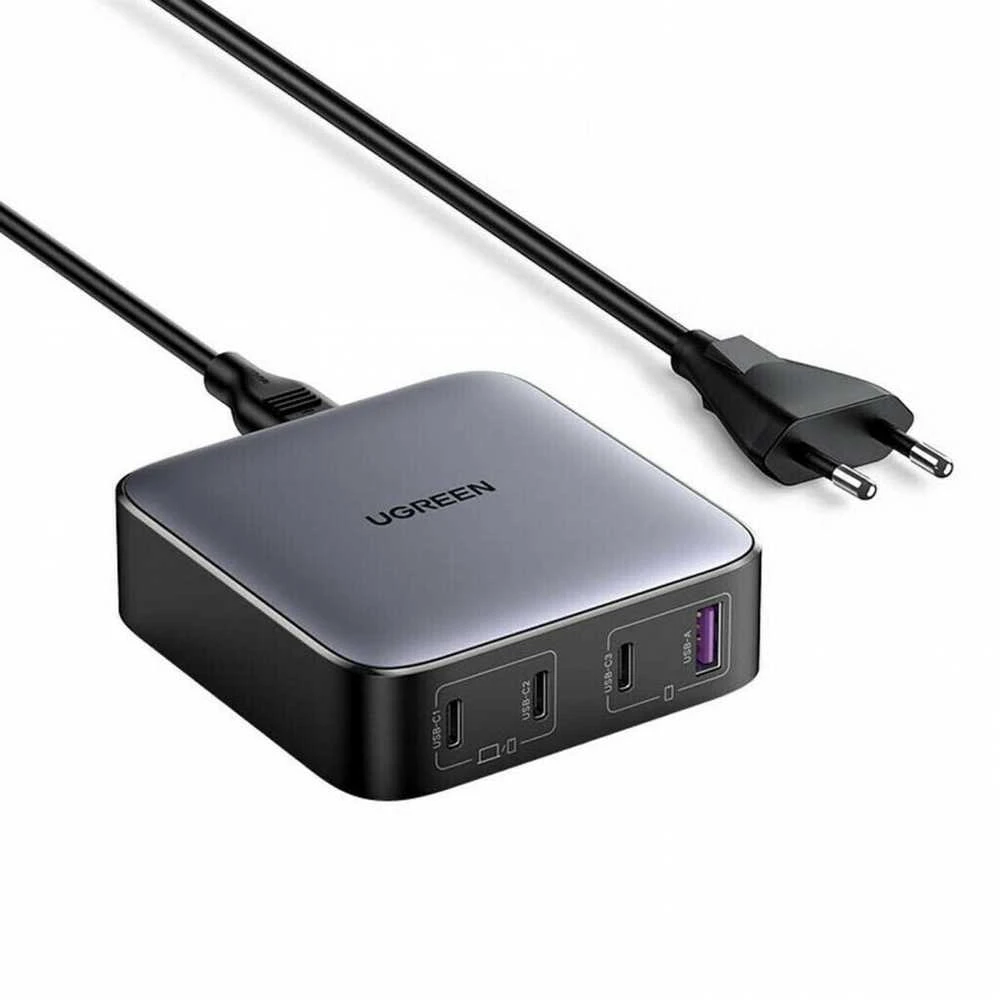 Įkroviklis UGREEN CD328 Nexode, 3x USB-C, USB-A, GaN, 100 W