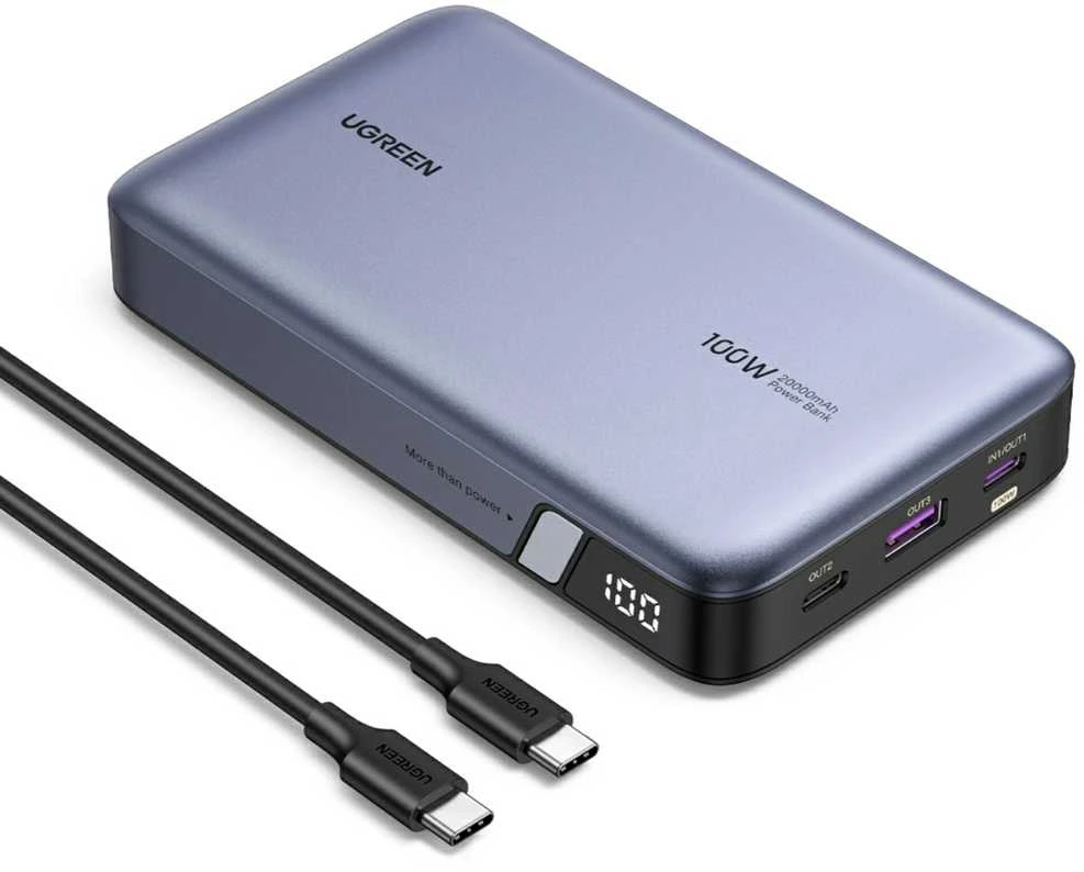 Nešiojamas įkroviklis UGREEN Nexode Power Bank 20000mAh 100W (su laidu)