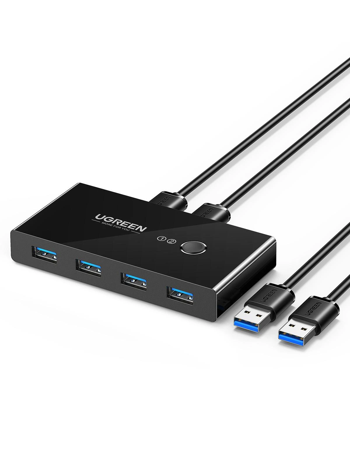 USB jungiklis KVM USB 2x4 UGREEN USB 3.0
