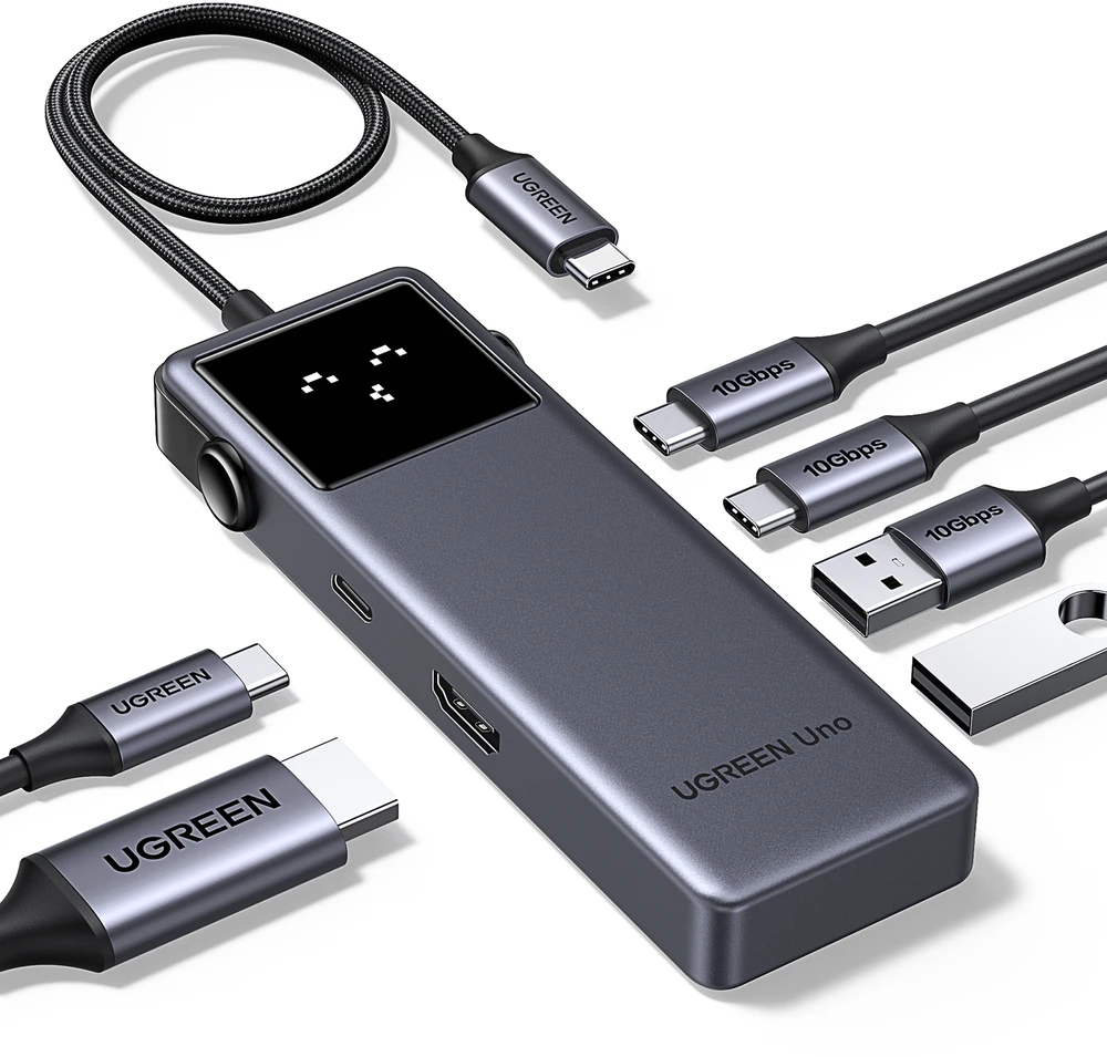 Adapateris Ugreen 6in1 USB-C HUB