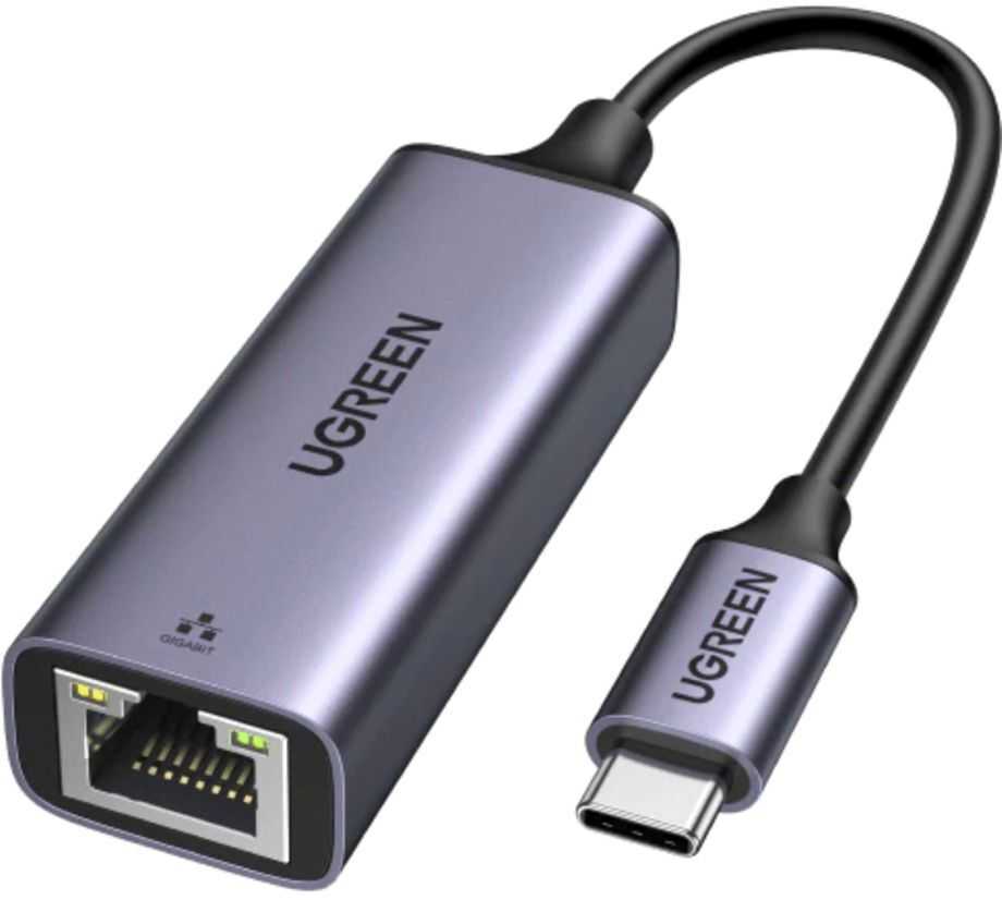 UGREEN adapteris su USB-C - RJ45 jungtimis, Gigabit Ethernet
