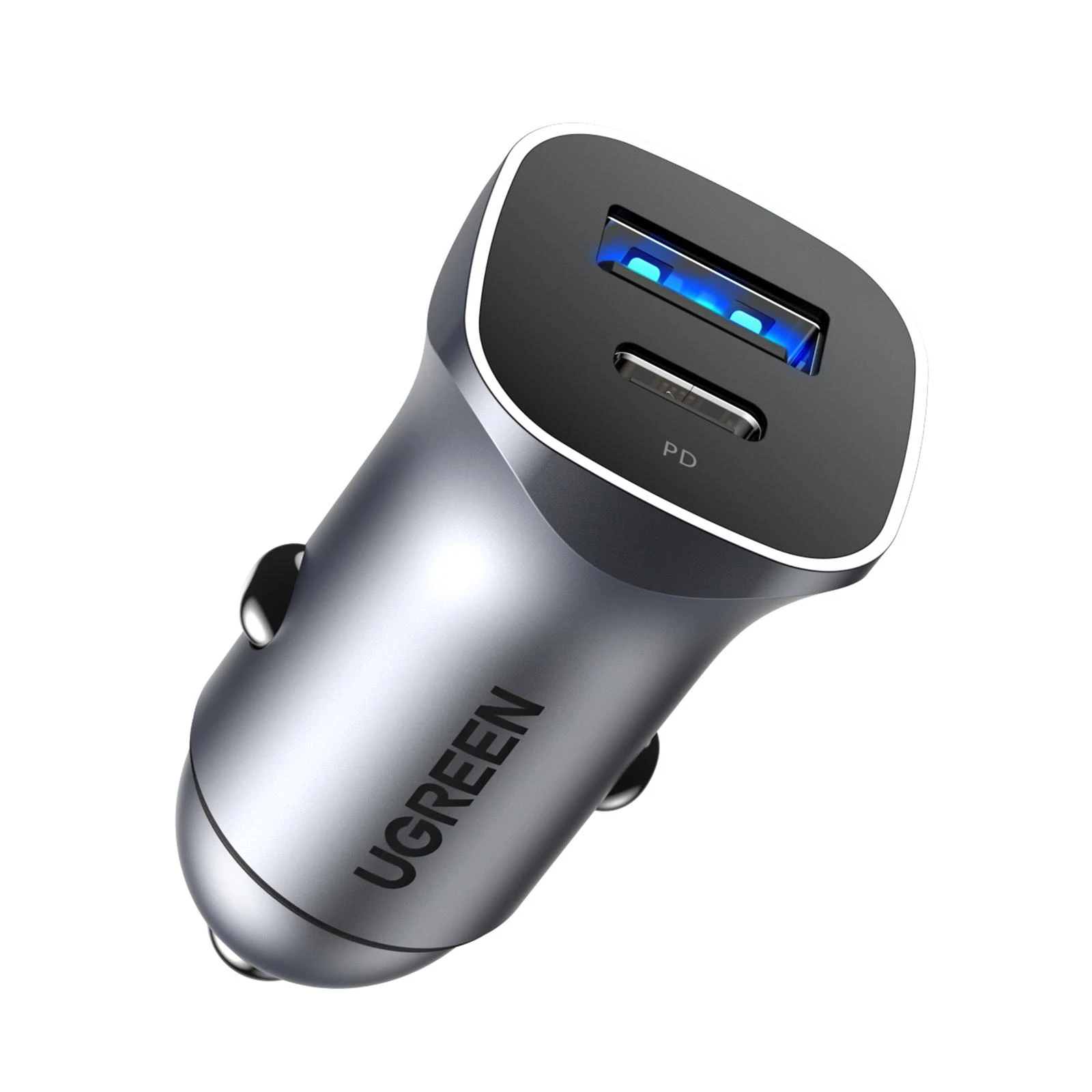 UGREEN automobilinis įkroviklis CD130 USB USB-C 24W