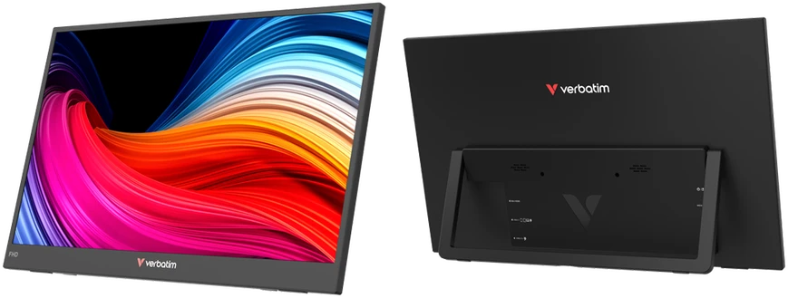 Nešiojamas monitorius Verbatim LIGHT 15.6″ FHD juodos spalvos 32401