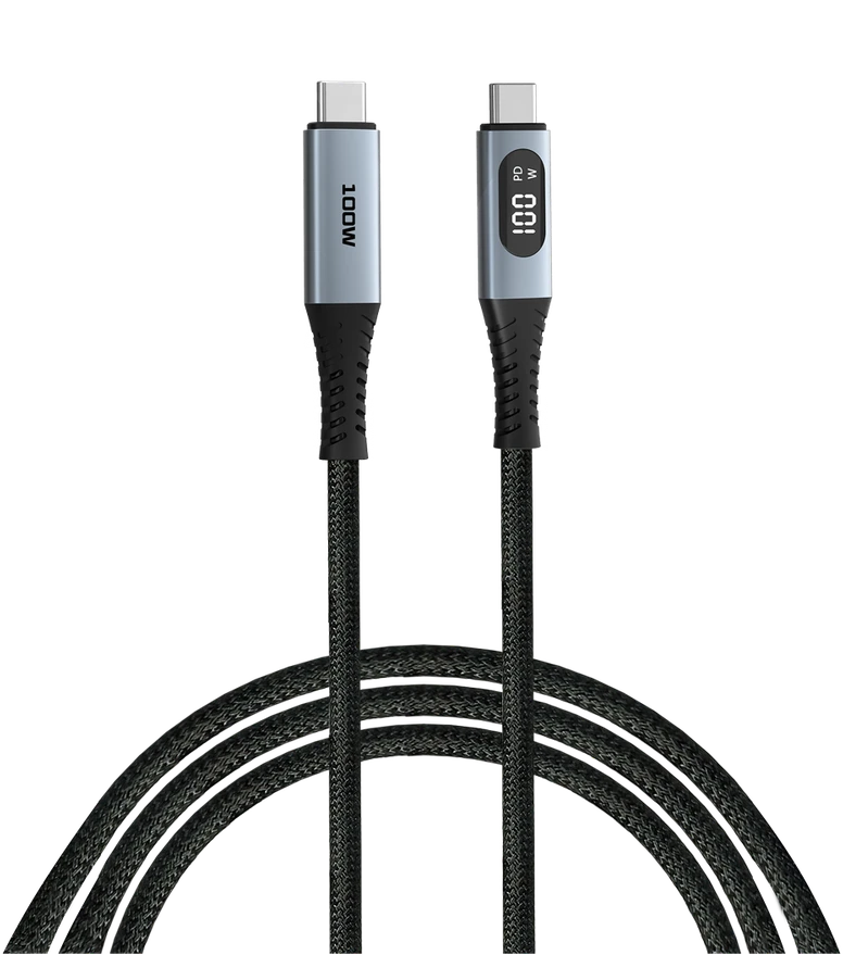 Kabelis Verbatim Sync & Charge USB-C į USB-C 100W display 120cm juodos spalvos 31848