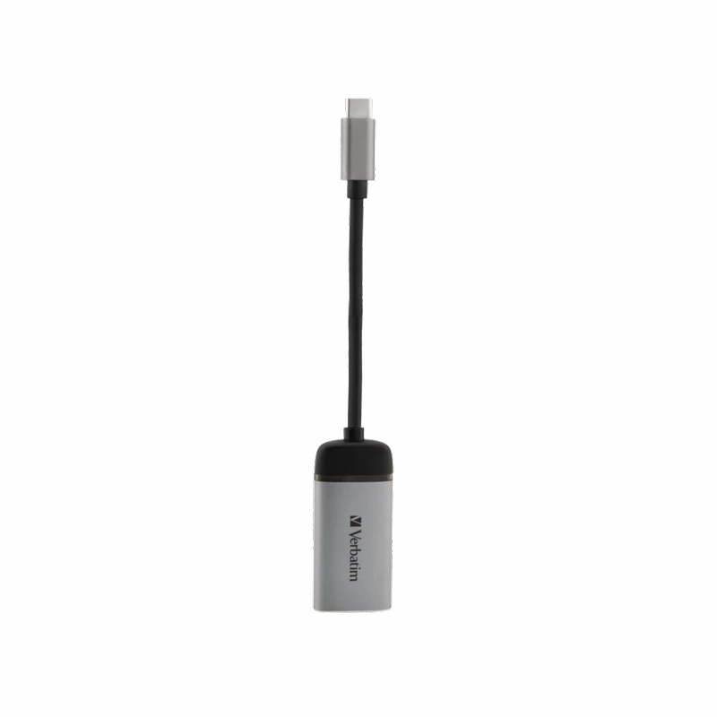 Verbatim 49143 vaizdo kabelio adapteris 0,01 m C tipo USB HDMI Juoda, Sidabras