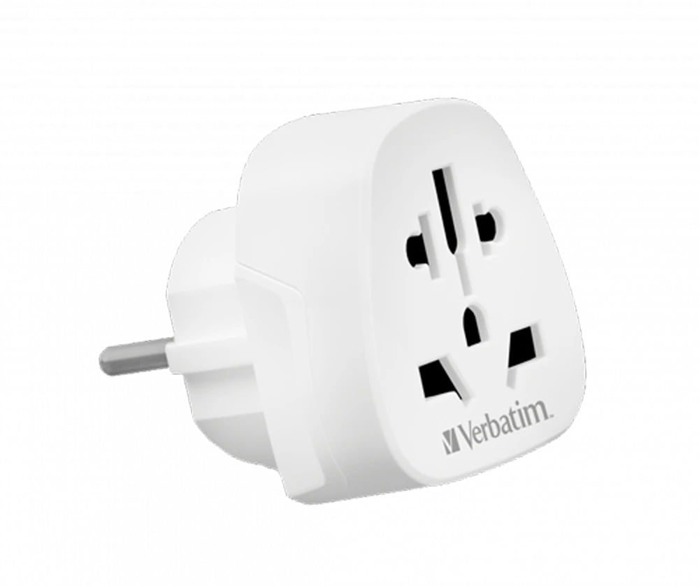 Verbatim kelioninis adapteris EU/UK/US WTEU-02 baltos spalvos 49549