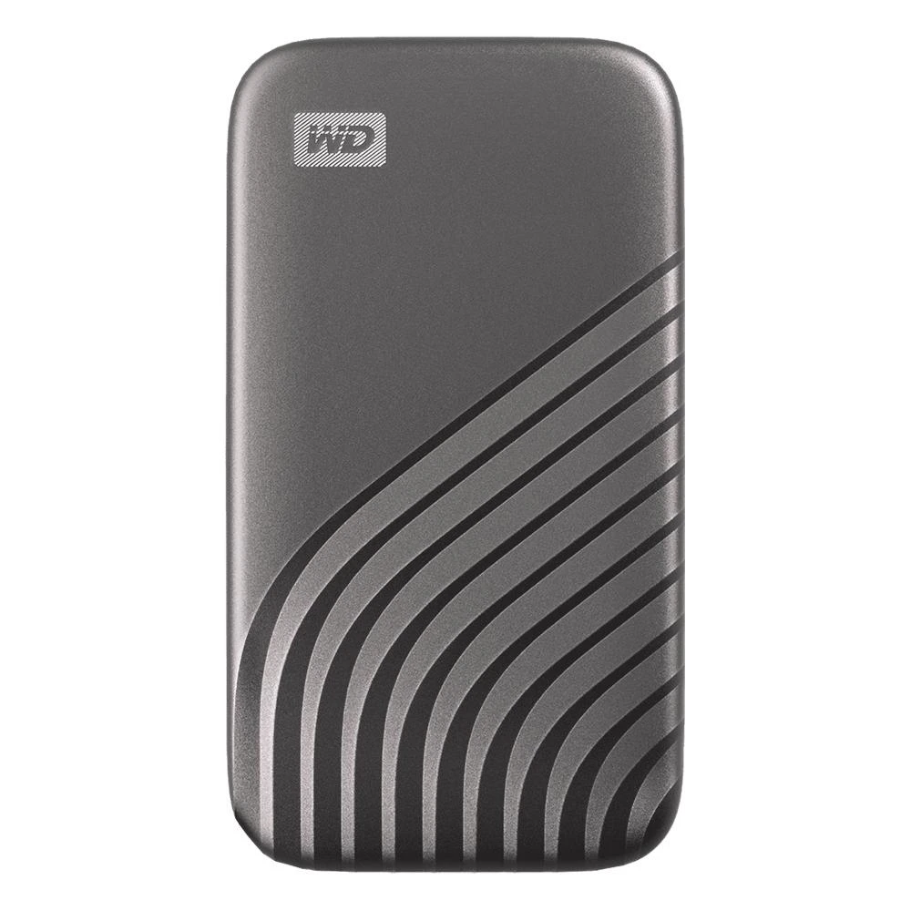Kietasis diskas Western Digital My Passport SSD - šifruotas - 4 TB - 256 bitų AES - pilkas