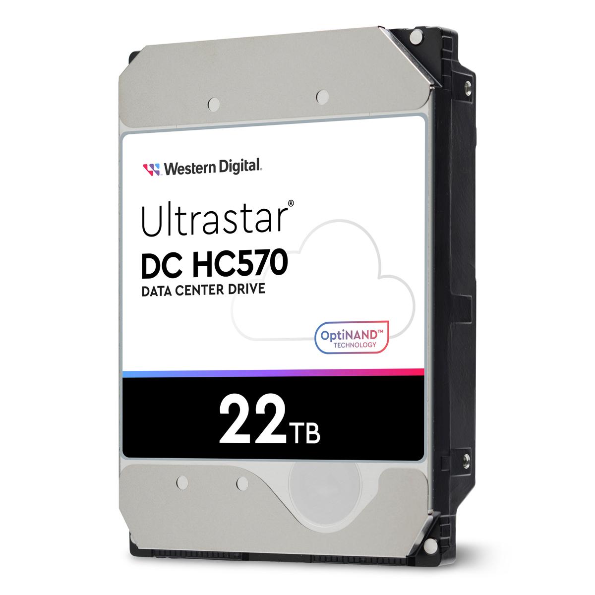 Kietasis diskas „Sandisk“ standžiųjų diskų serveris WD/HGST ULTRASTAR DC HC570 (3,5 colio, 22 TB, 512 MB, 7200 aps./min., SATA 6 Gb/s, 512E SE NP3), SKU: 0F48155