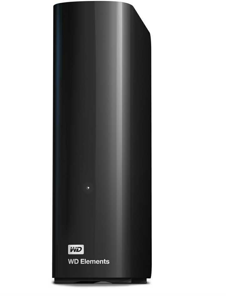 Kietasis diskas 3,5 colio „Western Digital Elements“ darbalaukio 24 TB USB 3.0 standusis diskas, skirtas „plug-and-play“ saugyklai