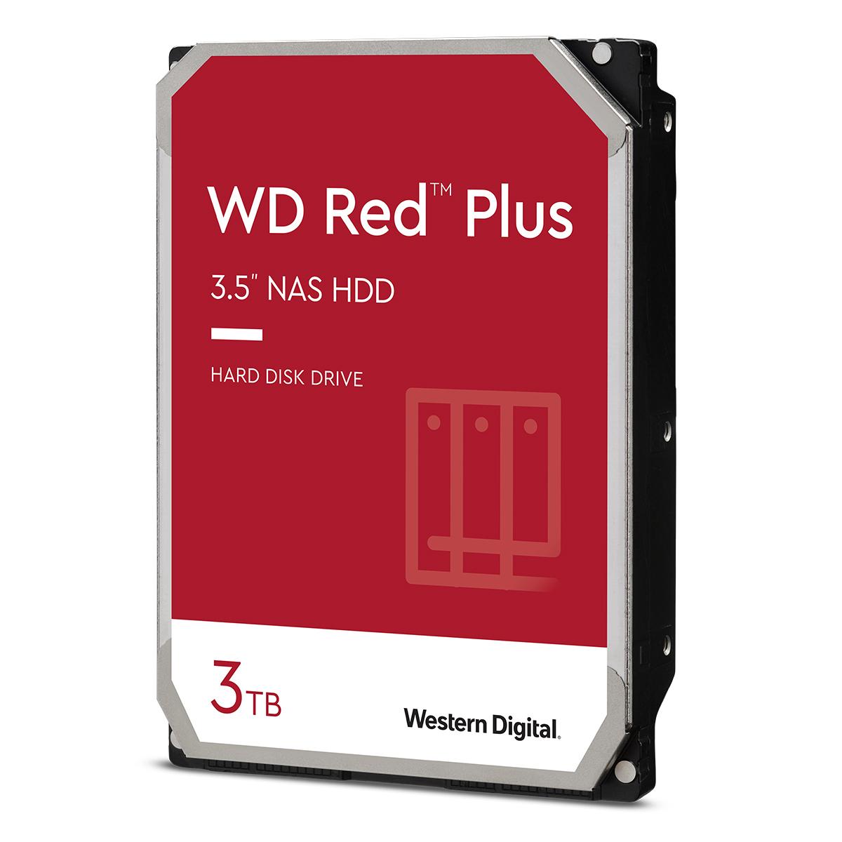Sandisk „Western Digital Raudona Plus“, SATA 6G, „Intellipower“, 3,5 colio – 3 TB