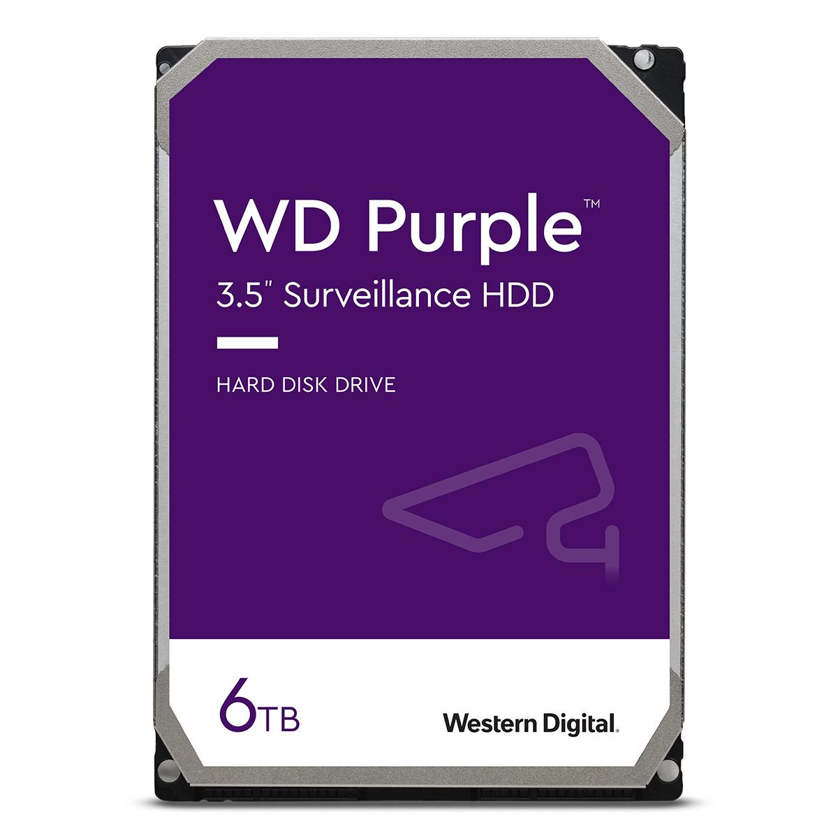 Western Digital WD Violetinė 6TB SATA 6Gb/s CE HDD 3.5inch internal 5640Rpm 128MB Cache Bulk