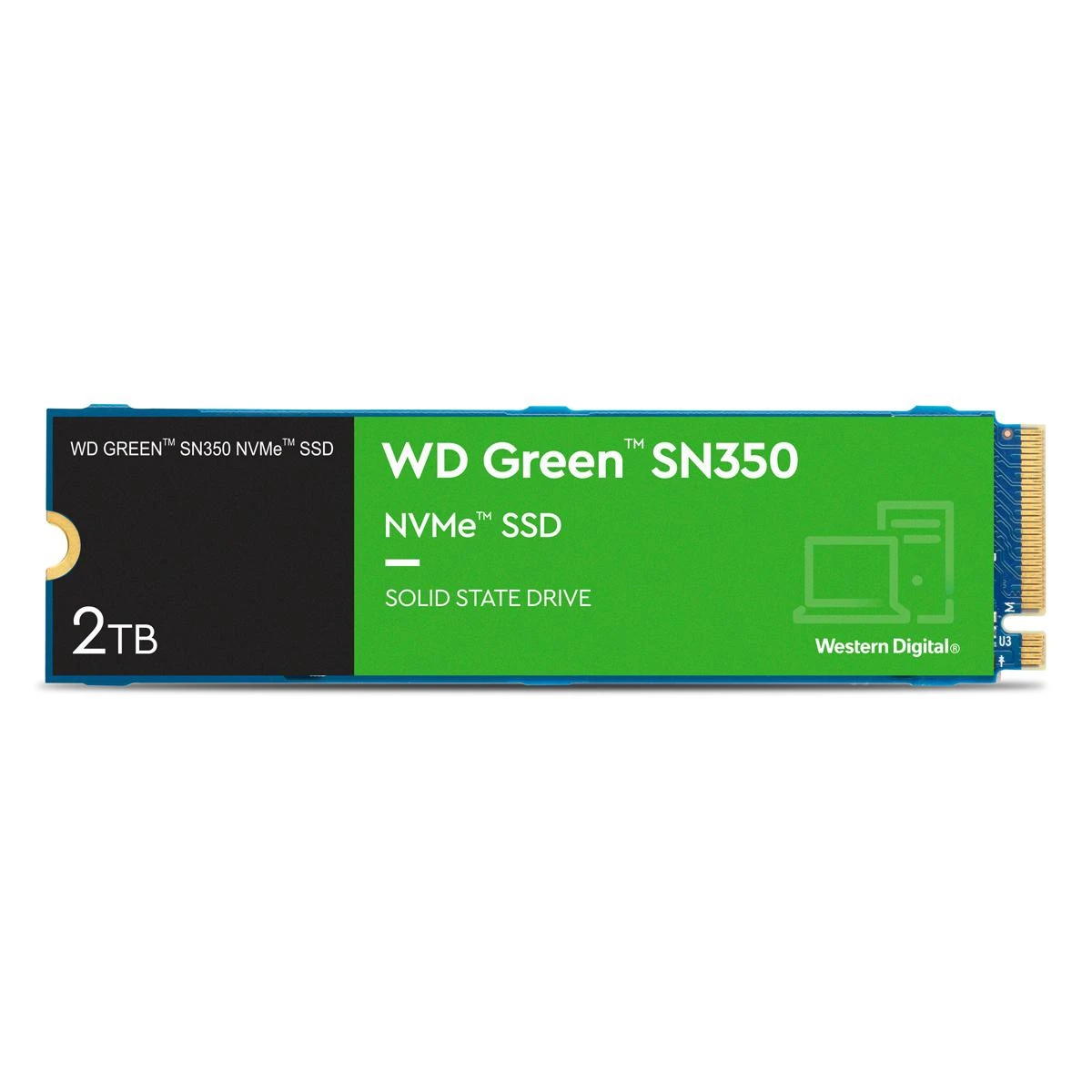Western Digital WD Žalias SN350 NVMe SSD 2TB M.2 2280 PCIe Gen3 8Gb/s