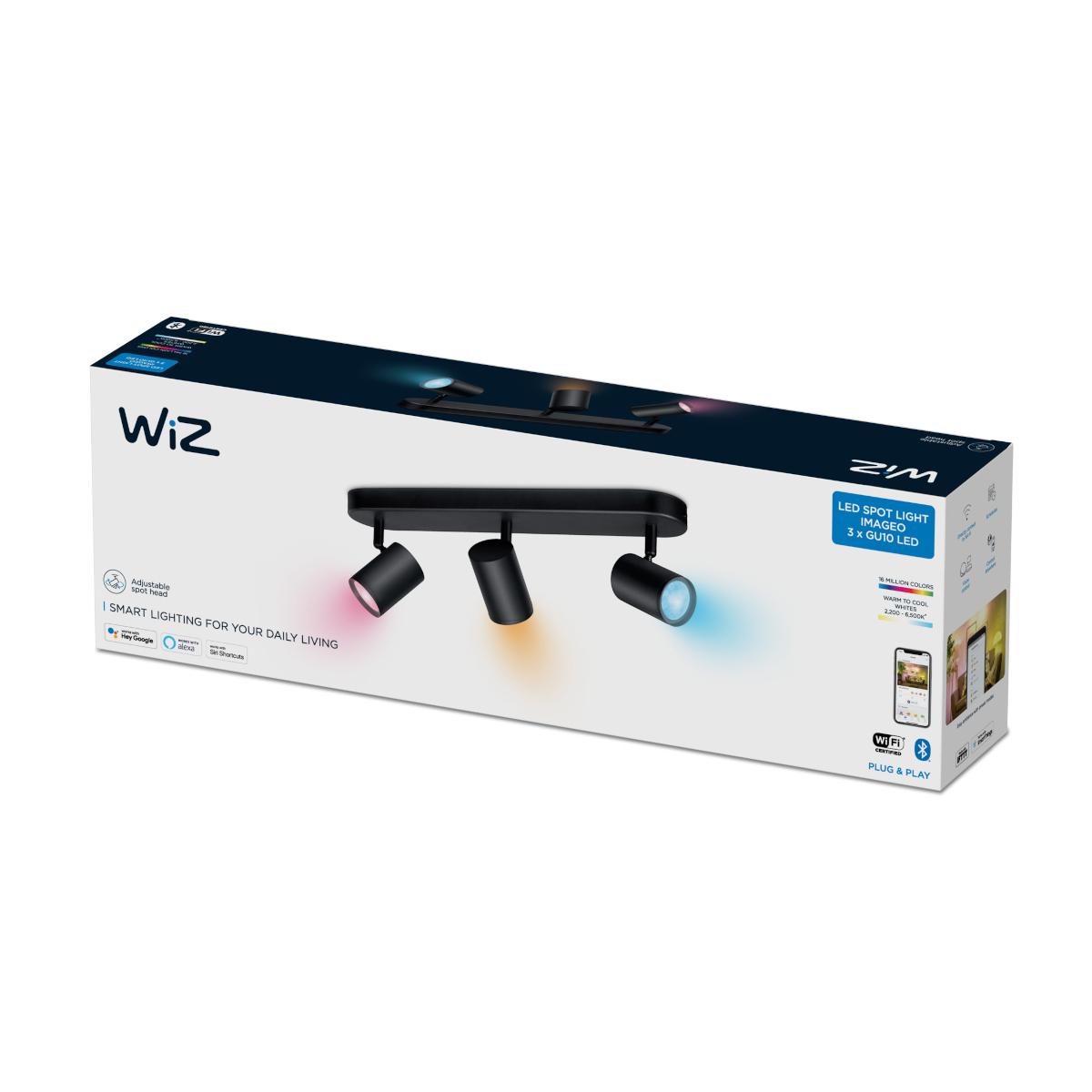 Wiz ŠVIES TVIRT GU10WIFI 15W 1035LM RBG TW B