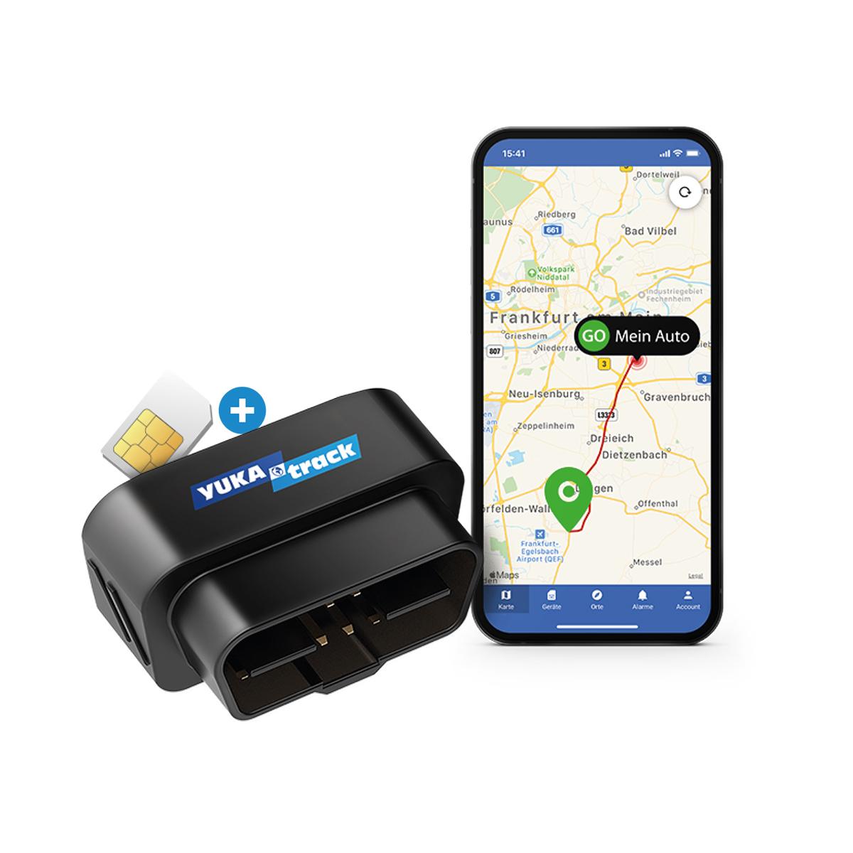 Modulinis GPS Ksix IoT YUKAtrack AIO GPS OBD2 automobilio sekiklis su SIM + duomenimis