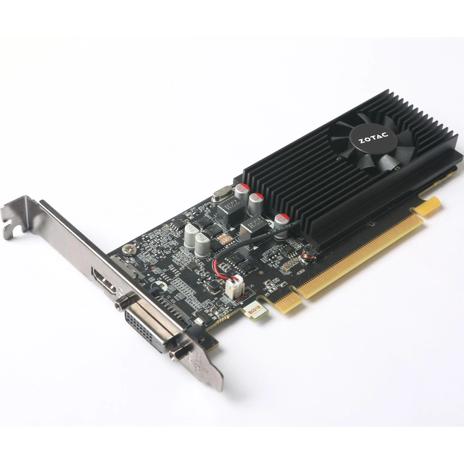 Vaizdo plokštė Žemo profilio ZOTAC GeForce GT 1030, 2 GB GDDR5, ATX/LP, DVI-D, HDMI 2.0b