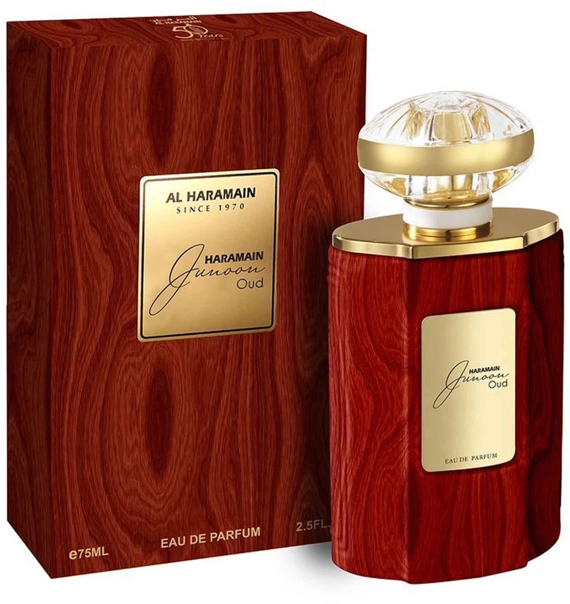 Al Haramain Junoon Oud EDP purškiklis, 75 ml