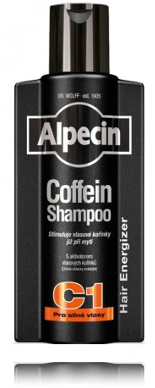 Alpecin Caffeine Juodas Edition šampūnas nuo plaukų slinkimo C1, 375 ml