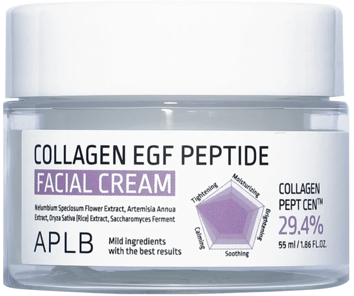 APLB Collagen EGF Peptide Facial Kreminis, 55 ml