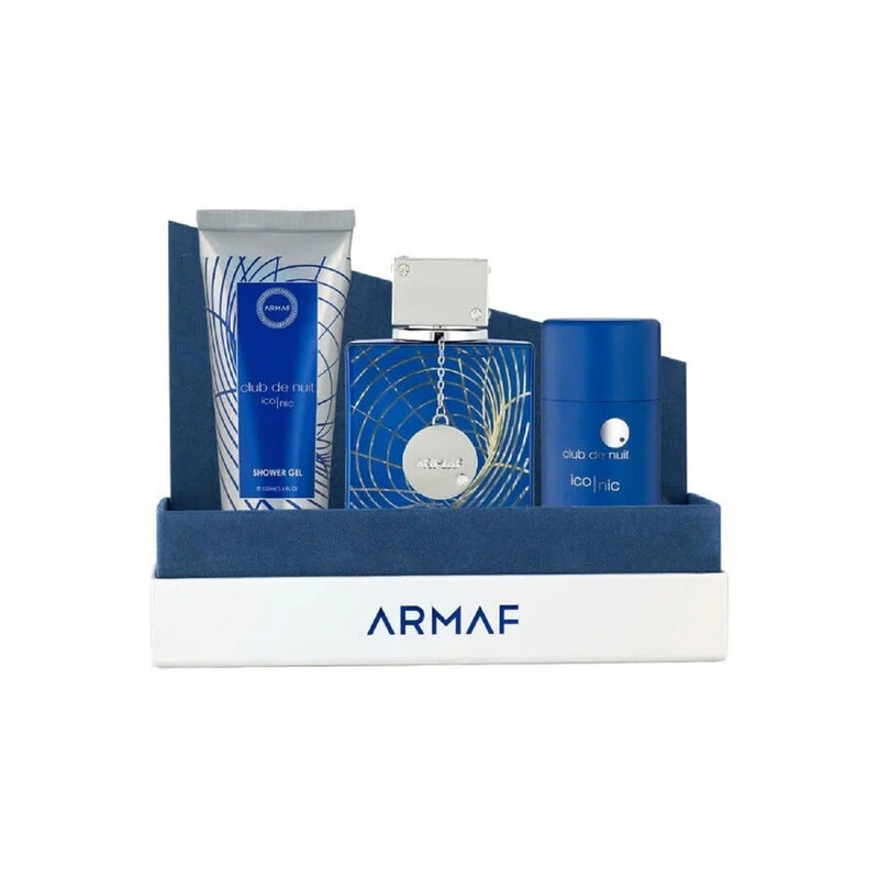 Armaf Club De Nuit Mėlyna Iconic - EDP 105 ml + purškiamas gelis 100 ml + tuhý dezodorantas 75 g
