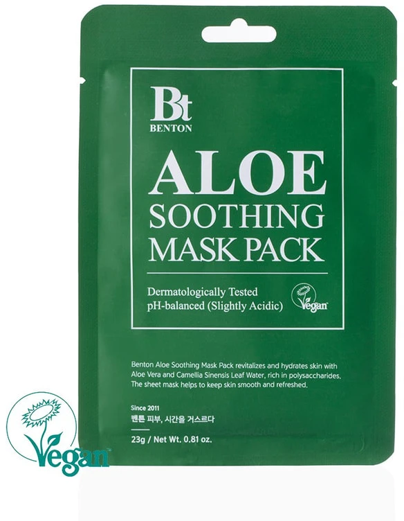 Benton Aloe Soothing Mask Pack veido kaukė, 23 g