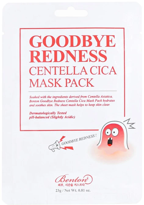 Benton Goodbye Redness Cica Mask Pack Face Mask, 23 g