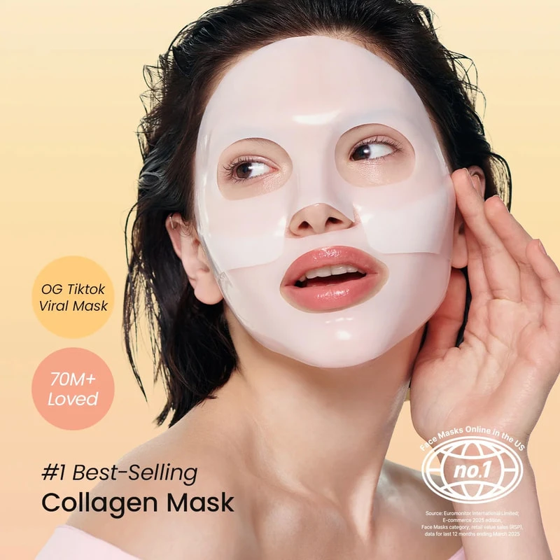 BIODANCE Bio-Collagen Real Deep Mask hidrogelinė veido kaukė, 1 vnt., 34 g