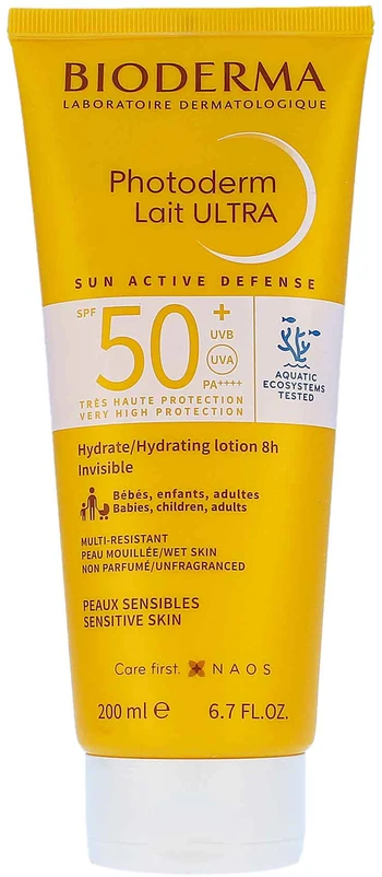 Bioderma apsauginis kūno losjonas PHOTODERM LAIT ULTRA, SPF50+, 200 ml