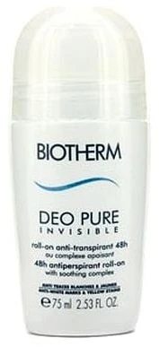 Biotherm Deo Pure Invisible 48H Roll-On rutulinis antiperspirantas moterims, 75 ml