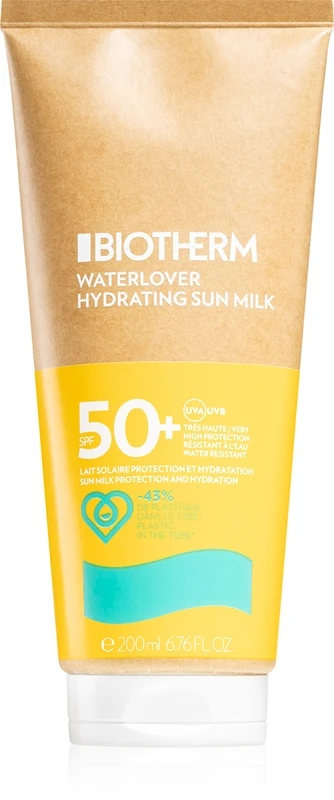 Biotherm Drėkinamasis apsauginis pienelis nuo saulės SPF 50+ Waterlover ("Hydrating Sun Milk") 200 ml