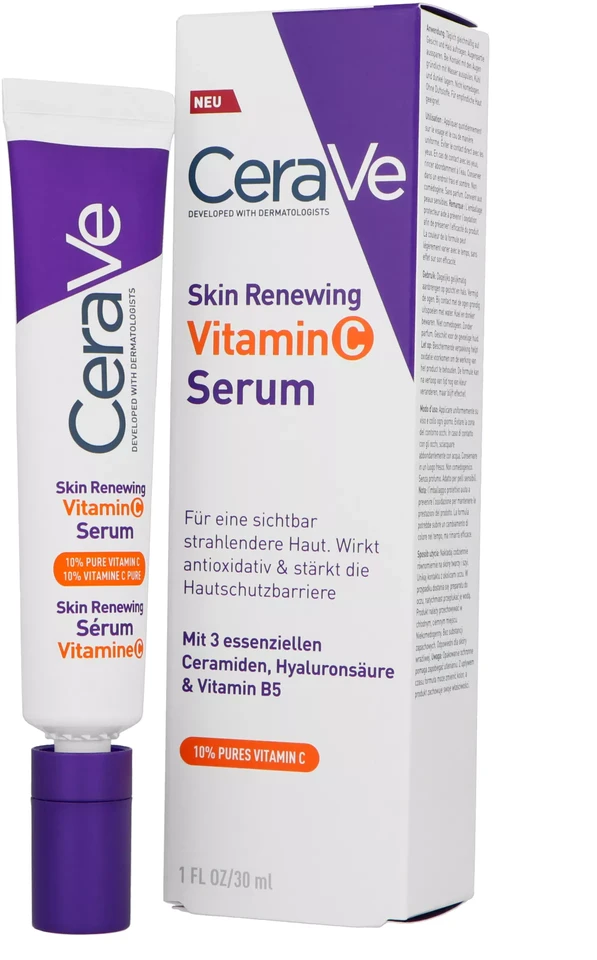 CeraVe Skin Renewing Vitamin C Serum veido serumas, 30 ml