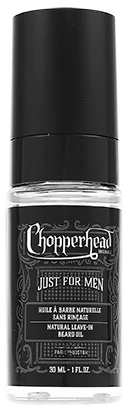 Chopperhead Just For Men Natural nenuplaunamas barzdos aliejus vyrams, 30 ml