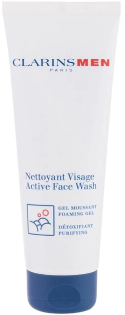 Clarins Men Active Veido Prausiklis veido valomosios putos vyrams, 125 ml