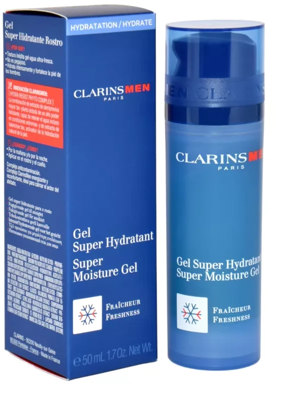 Clarins Drėkinamasis gelis vyrams Vyrai (Super Moisture Gel) 50 ml