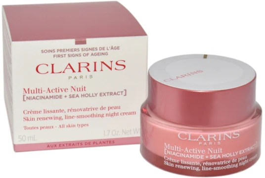 "Clarins" daugiaaktyvus naktinis kremas visų tipų odai "Multi-Active" (Multi-Active Nuit) 50 ml