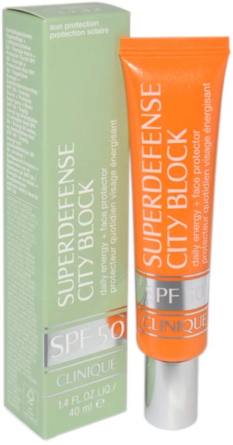 Clinique Spalvotas apsauginis veido skystis SPF 50 Superdefense City Block (Daily Energy + Face Protector) 40 ml
