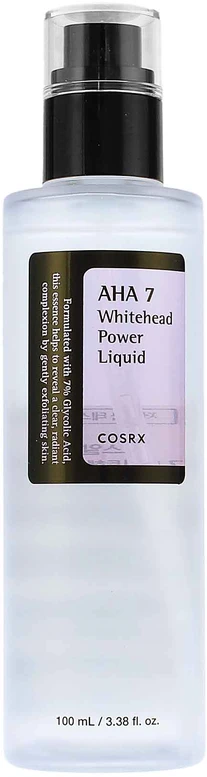 COSRX AHA 7 Whitehead Power Liquid Skystas veido odos šveitiklis su AHA rūgštimis, 100 ml