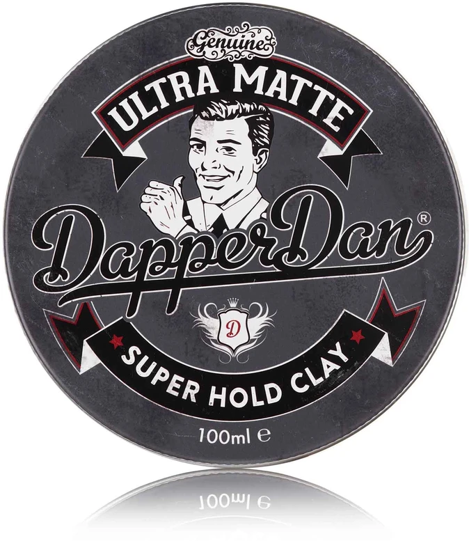 Dapper Dan Ultra Matte Super Hold Clay itin stiprios fiksacijos matinis modeliavimo molis, 100 ml