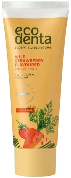 Ecodenta Dantų pasta su laukinių braškių skoniu, 75 ml
