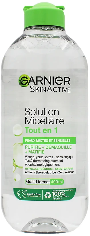 Garnier SkinActive All-in-1 Micellar Solution Combination & Sensitive Skin 400ml