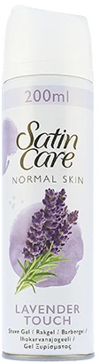 Gillette Satin Care Lavender Touch skutimosi gelis 200ml