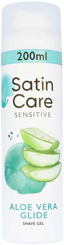 Gillette Venus Satin Care jautriai odai skirtas alijošiaus gelis, 200 ml