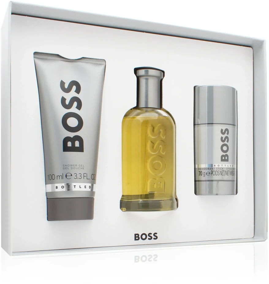 Hugo Boss BOSS Bottled rinkinys vyrams (EDT, 100 ml + dušo želė, 100 ml + pieštukinis dezodorantas, 75 ml)
