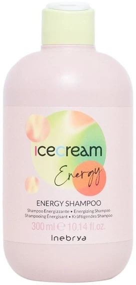 Inebrya Ice Kreminis Energy Šampūnas šampūnas nuo plaukų slinkimo, 300 ml