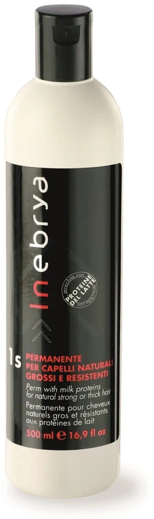 Inebrya Perm 1S natūraliems stipriems ir storiems plaukams, bangų formavimas, 500 ml
