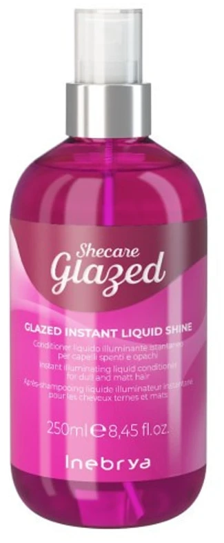 Inebrya SheCare Glazed Illuminating Fluid fluidas blankiems plaukams, 50 ml