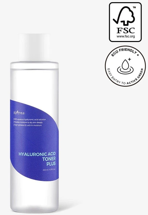 Isntree Hyaluronic Acid Toneris Plus drėkinantis veido tonikas, 200 ml