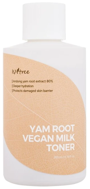 Isntree Yam Root Vegan Milk Toneris drėkinamasis veido tonikas, 200 ml