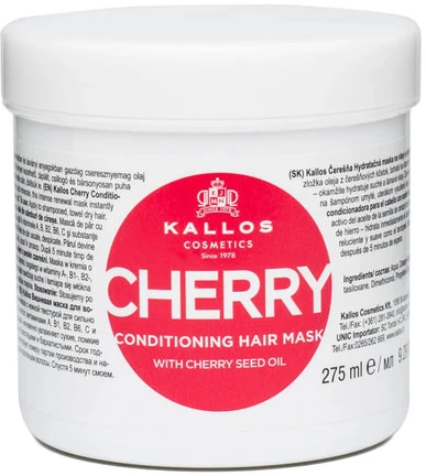 Kallos Cosmetics Cherry Conditioning Hair Mask drėkinanti kaukė plaukams, 275 ml